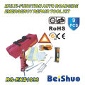 9PCS Roadside Car Emergency Kit with Safety Vest